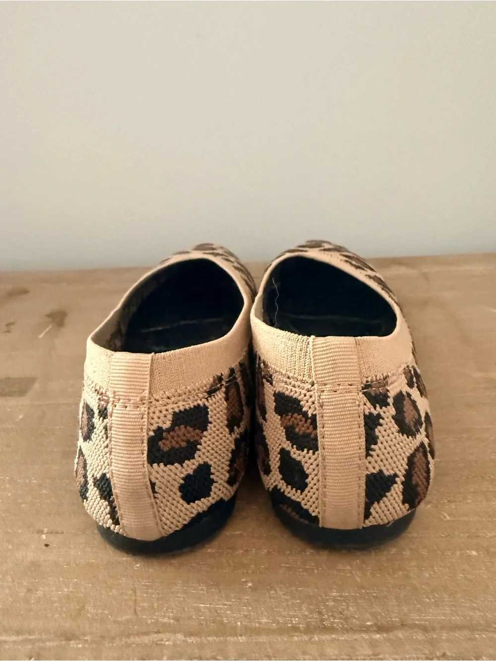 A New Day Leopard Print Pointed Toe Flats - Beige & Brown